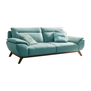 Minimalist blue sofa